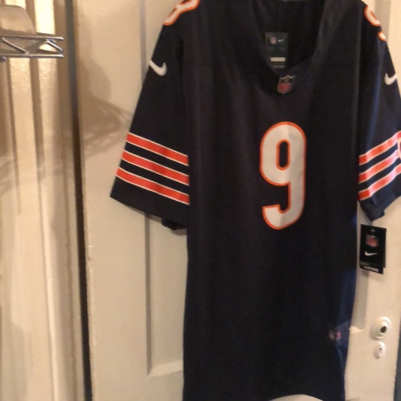 Nike Men's Chicago Bears Nick Foles #9 Navy Game Jersey Size XL - Picture 8 of 10